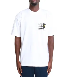 Real Bad Man Masked Men T-Shirt White Ice Fit Clean Cut