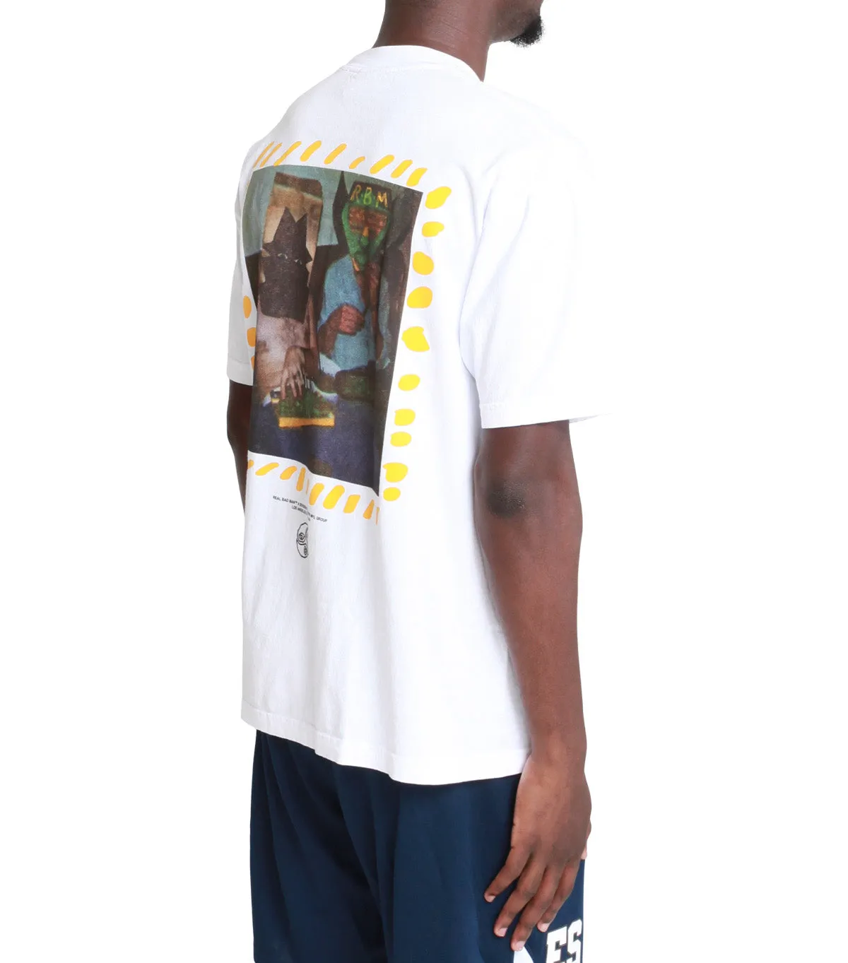 Real Bad Man Masked Men T-Shirt White HypoallergenicTextile Inner Glow