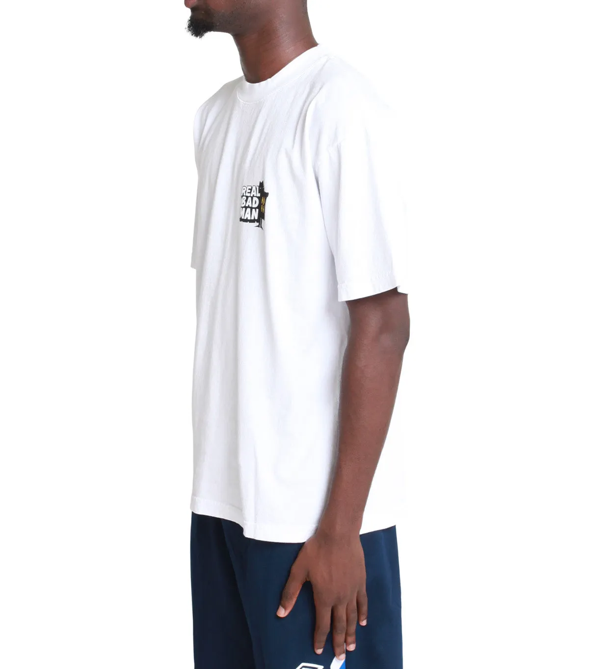 OdorResistant Fabric Real Bad Man Masked Men T-Shirt White