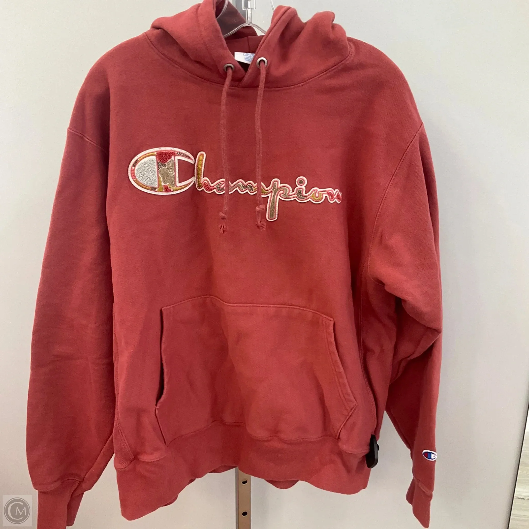 NonRestrictiveCollar Stretch Weave Construction Sweatshirt Hoodie By Columbia In Copper, Size: L