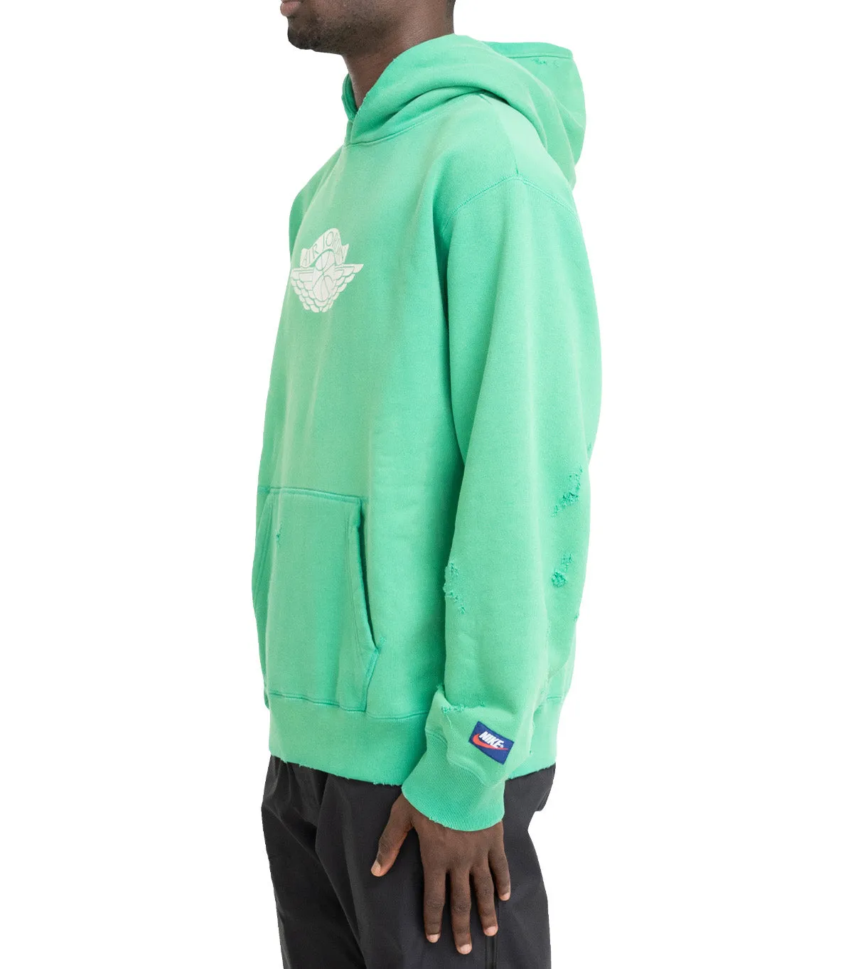 Reinforced Knees CompactKnit Jordan Rare Air Pullover Hoodie Green