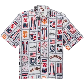 Men's Giants Americana Button Down Glitter Glow MoistureManagementSystem