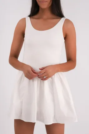 Regent Mini Dress White Romantic Vibes Flutter-Sleeve