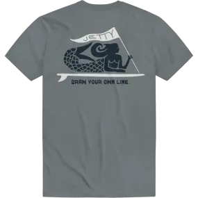 Men's Banner Tee Lake Glow Low Care