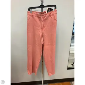Jeans Straight By Ava & Viv In Coral, Size: 22 Peace Glow Country Core