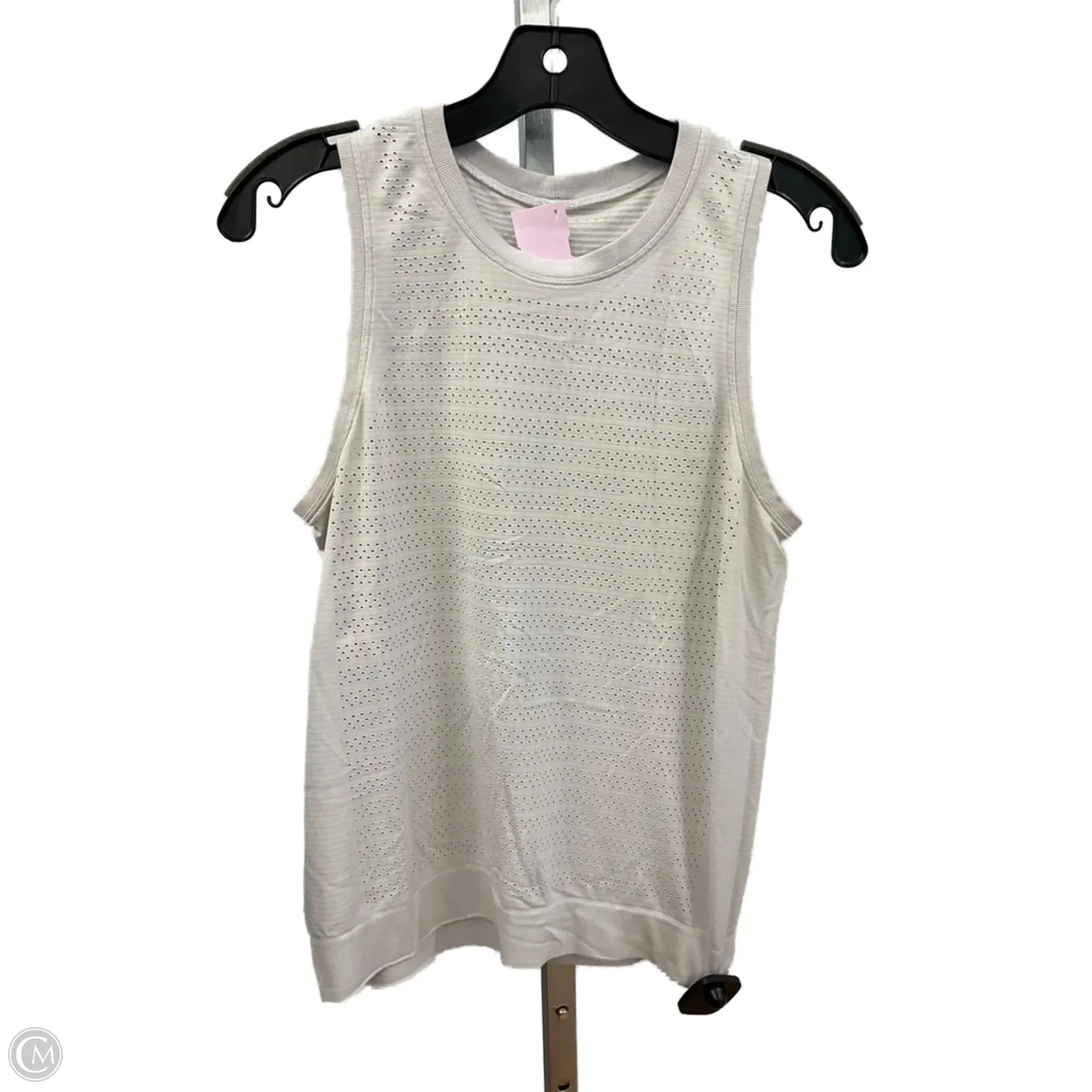 Athletic Tank Top By Lululemon In Cream, Size: S Happy Core