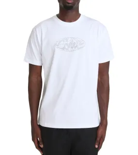 StainlessZippers UVProtectionFinish Dime Globe T-Shirt White