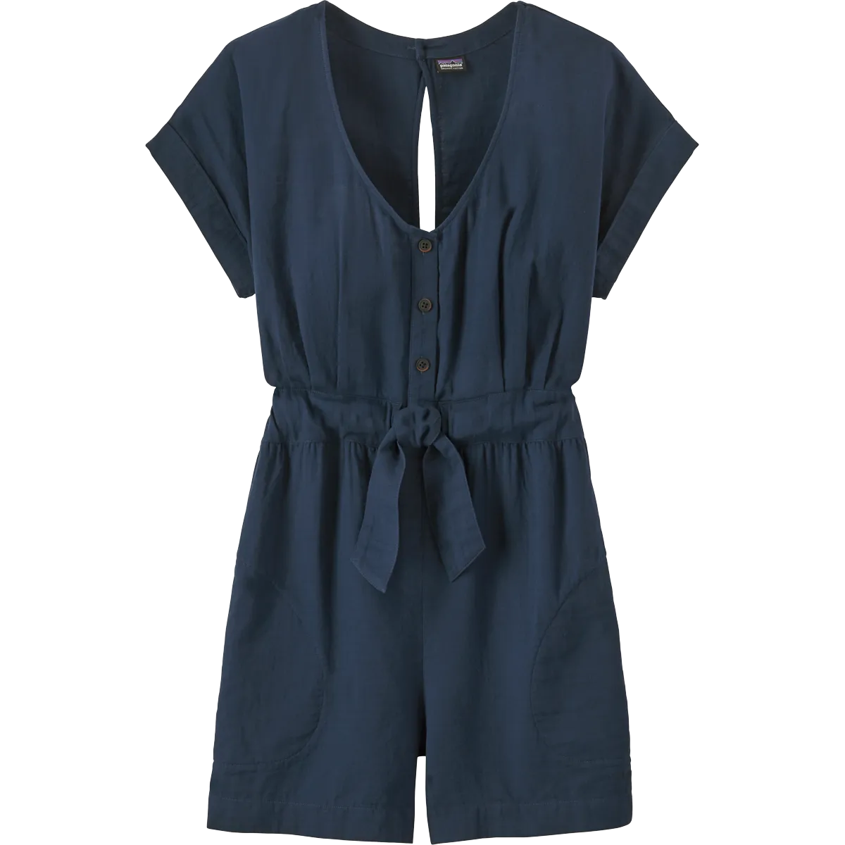 Women's Organic Cotton Gauze Romper 4" BiasCut Trims