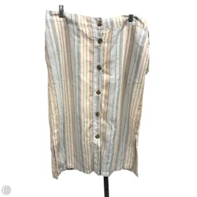Skirt Midi By Daughter Lessons In Striped Pattern, Size: M Chill Wear