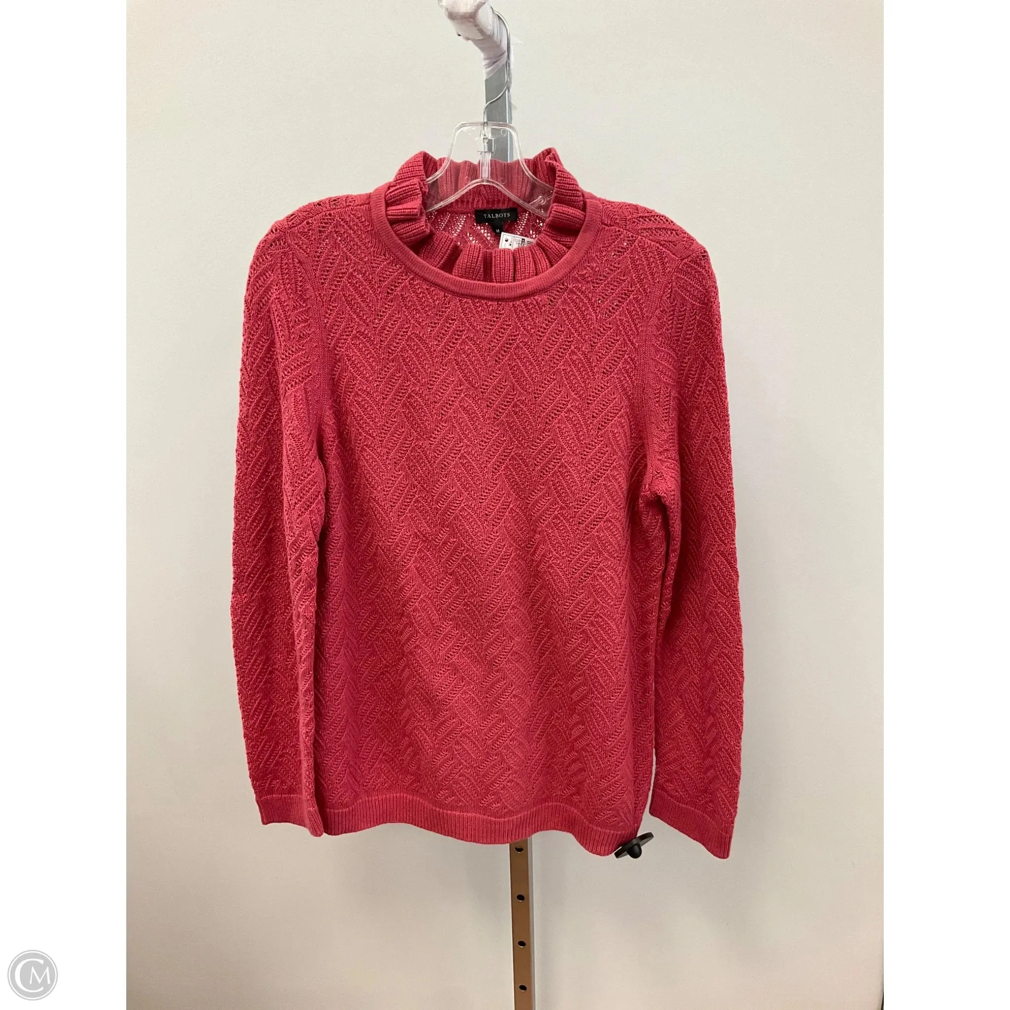 Relaxed Dress Sweater By Talbots In Pink, Size: M