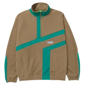 Huf Range 1/4 Zip Polar Fleece Olive Non Stretch budget-friendly