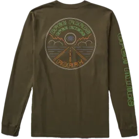 Saga Vibe Inner Glow Men's Open Roads Long Sleeve Premium Tee