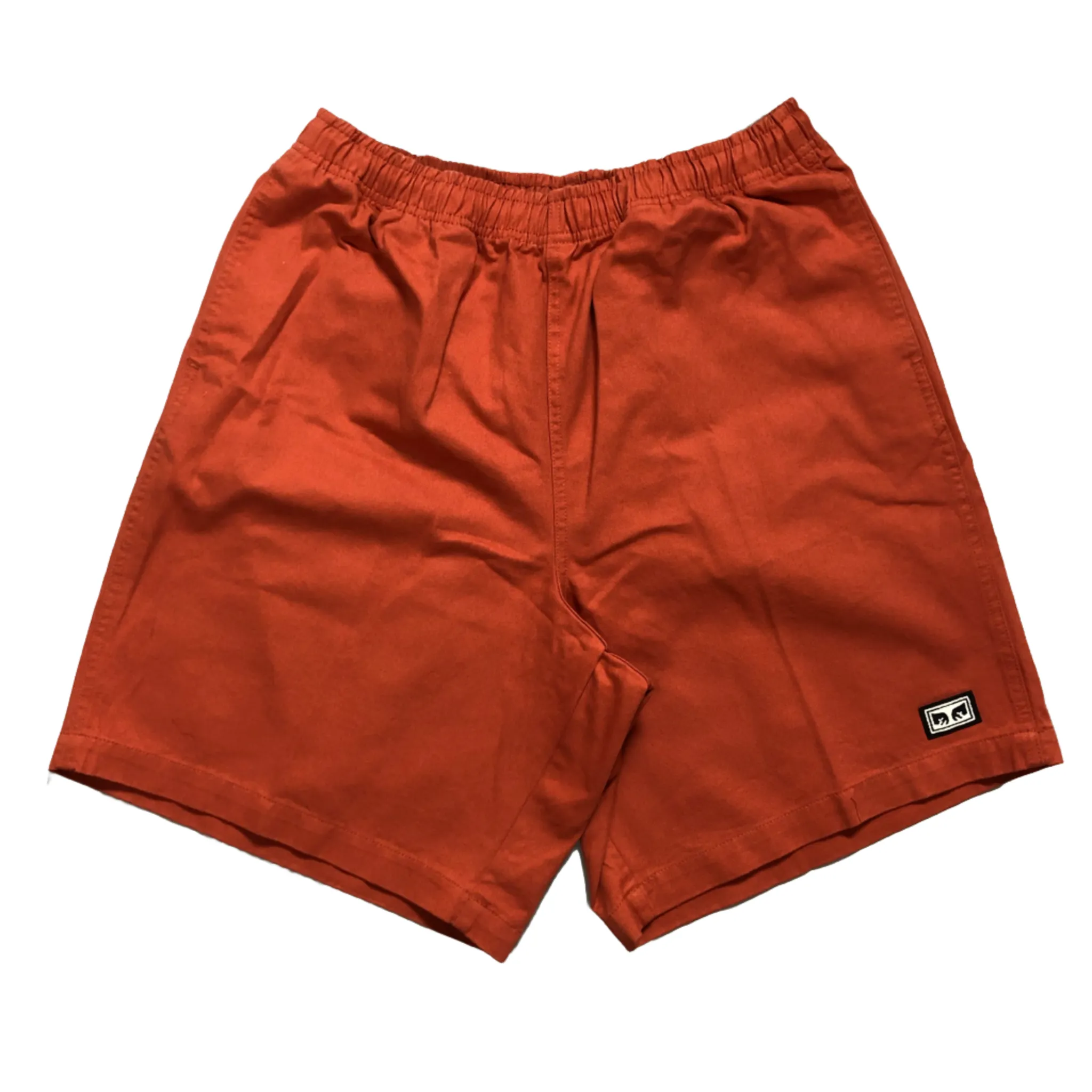 Obey Easy Relaxed Twill Shorts Ginger Biscuit Silky feel
