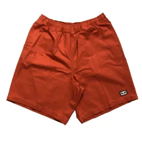 Obey Easy Relaxed Twill Shorts Ginger Biscuit Anti-bacterial Breathable fabric