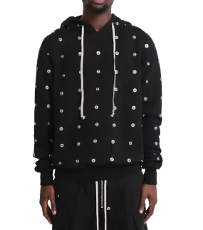 DoubleStitchedEdges LowMaintenanceFabric Rick Owens DRKSHDW Granbury Hoodie Black