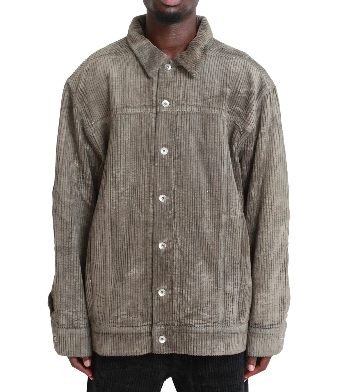 Photo Fit Rick Owens DRKSHDW Jumbo Worker Jacket Tan