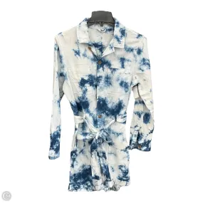 Romper By Gap In Tie Dye Print, Size: Xxs Natural Feel Fitted waist
