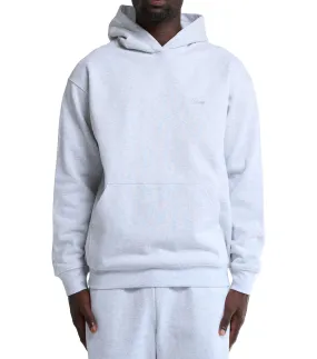 SmoothInnerLining Dime Cursive Small Logo Hoodie Ash