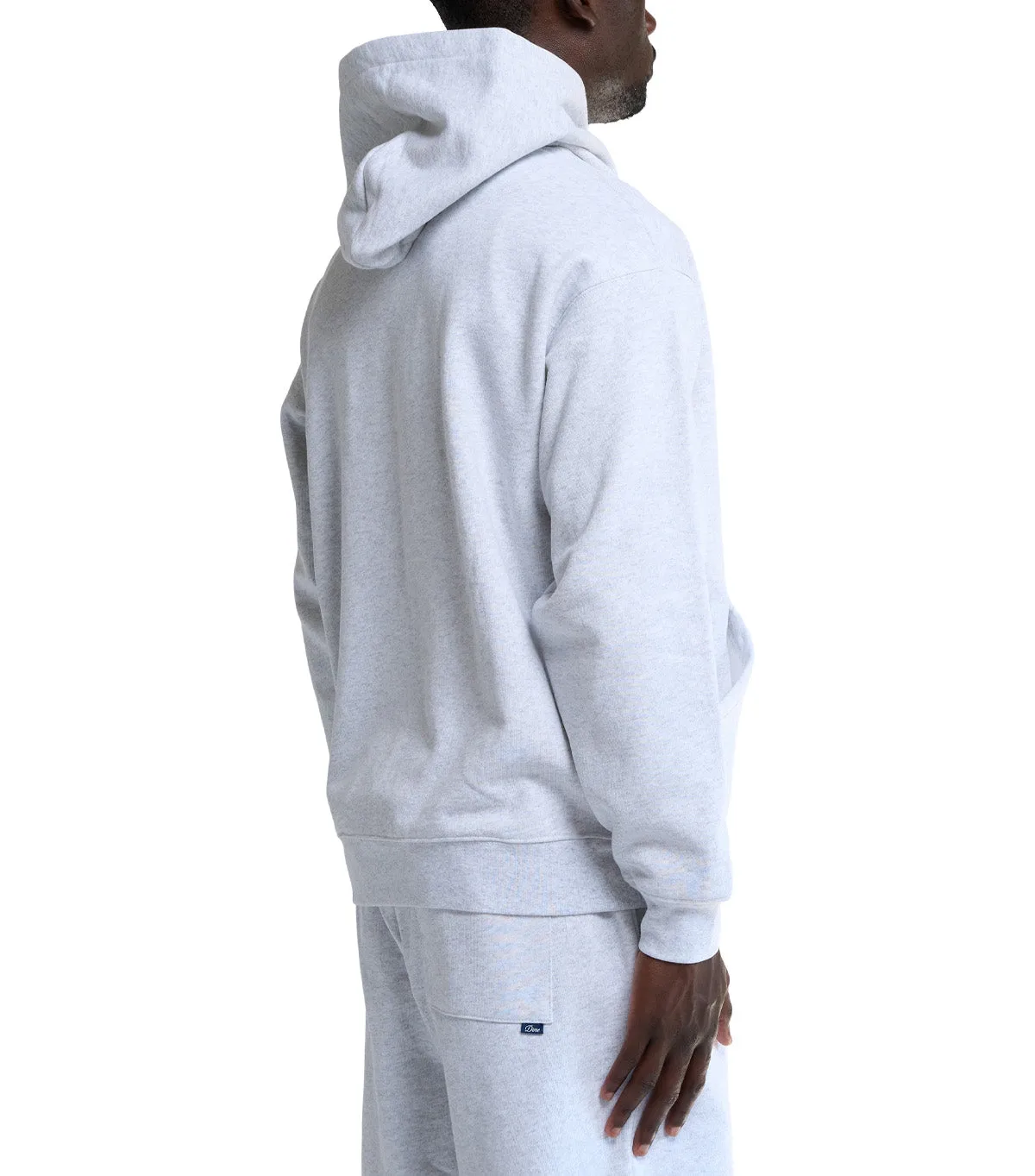 Dime Cursive Small Logo Hoodie Ash ShockAbsorbent Padding Handmade Glow