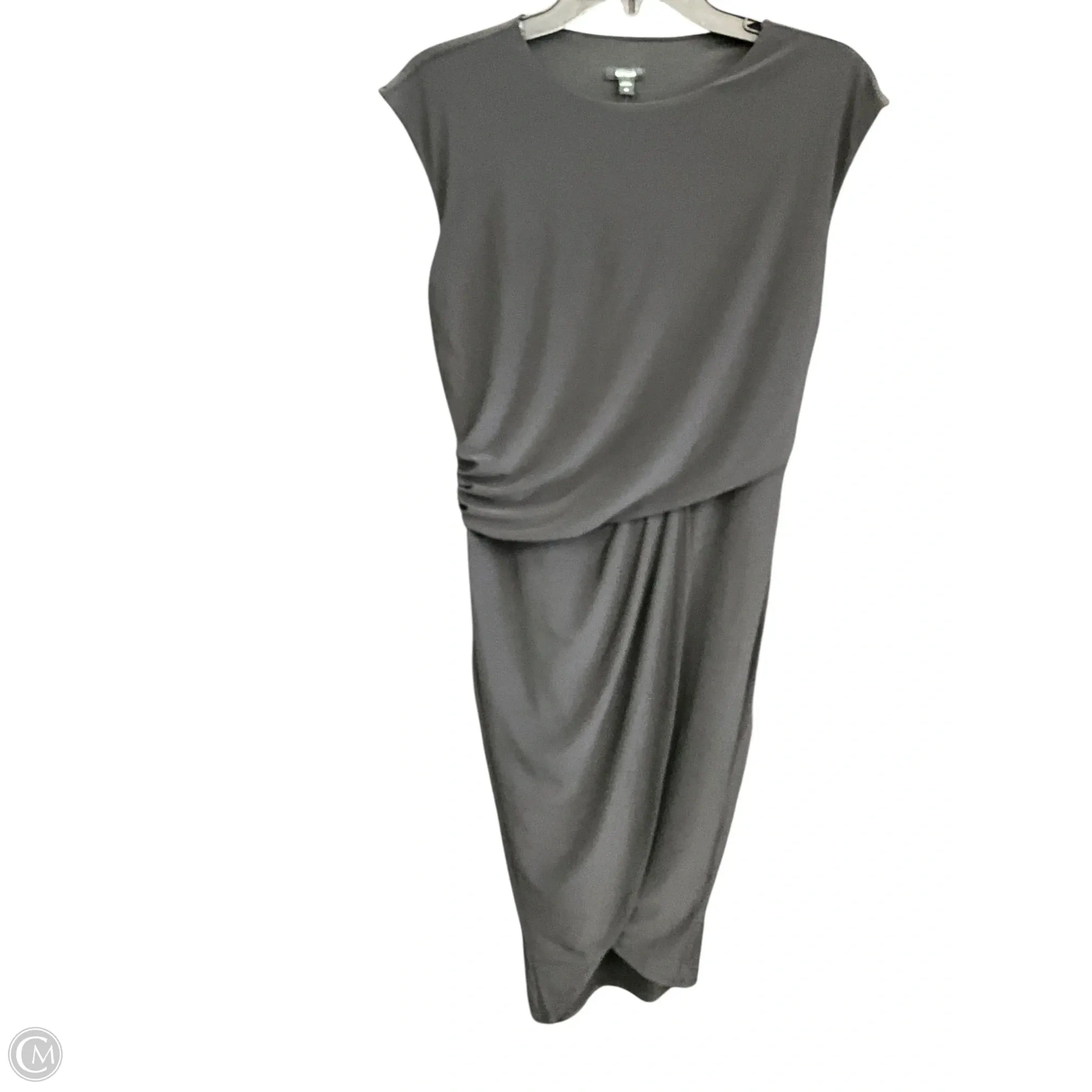 Dress Party Midi By Express In Black, Size: Xs Shine Skin