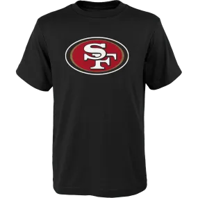 Youth 49ers Primary Logo Short Sleeve Cotton Tee Noble Grace