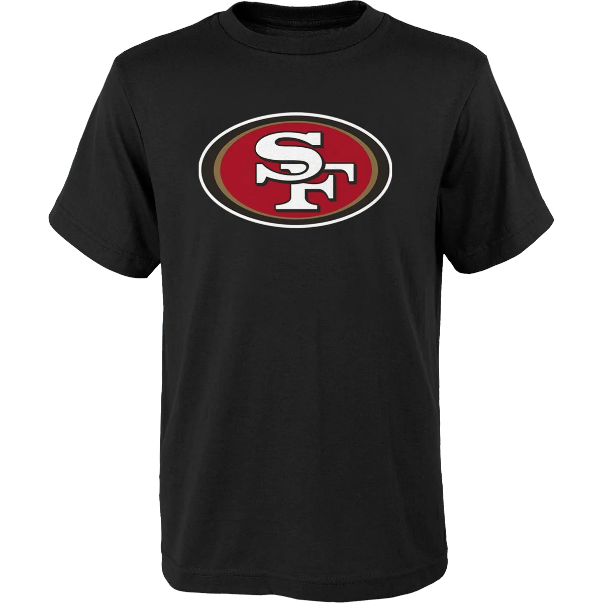 Youth 49ers Primary Logo Short Sleeve Cotton Tee Noble Grace