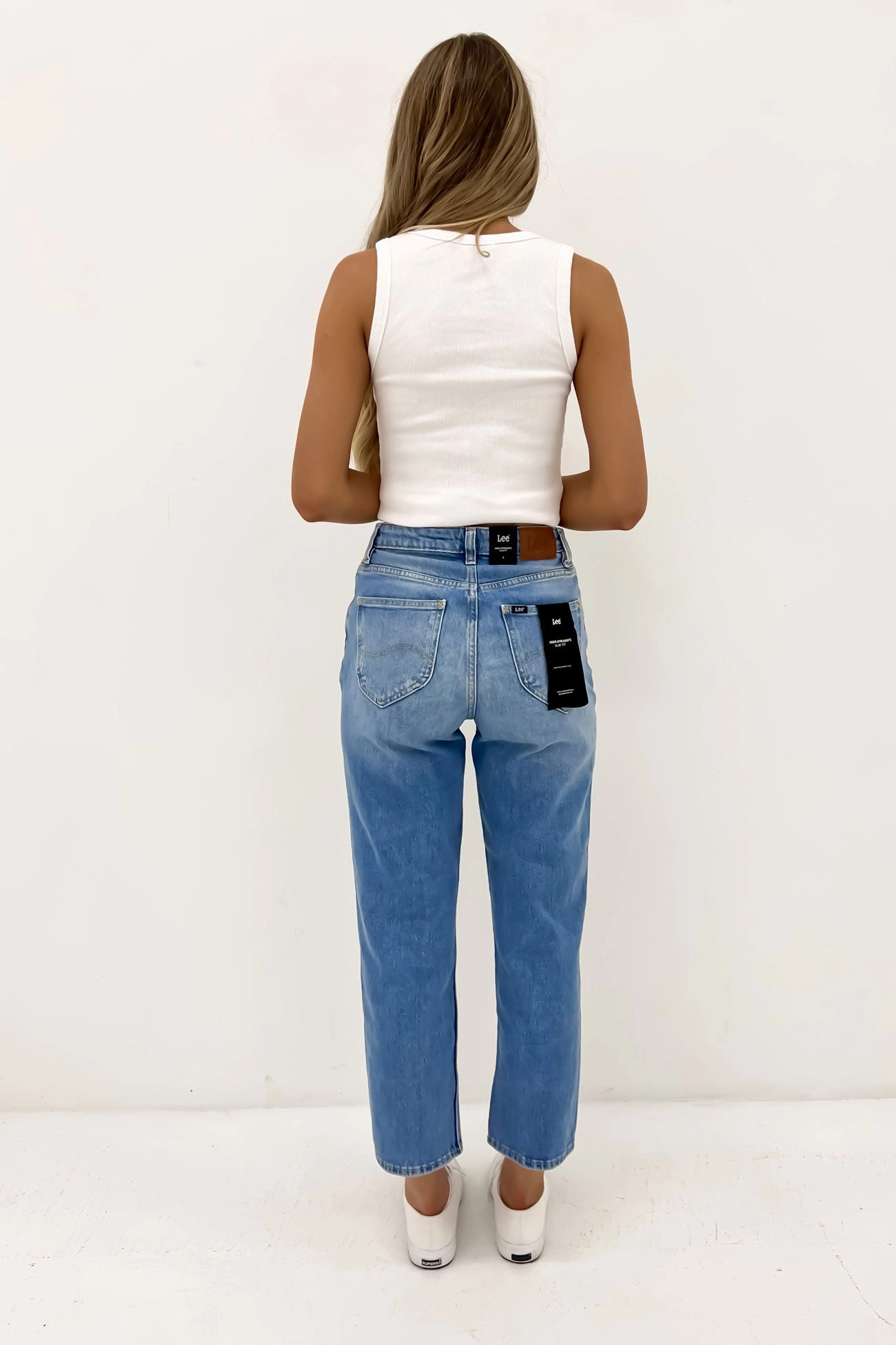 Timeless Choice High Straight Crop Jean Blue Envy