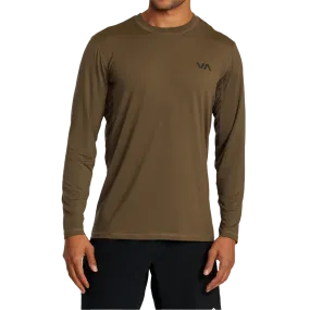 Flexible Comfort Wear Double Layer Outdoor Running Men's Sport Vent Long Sleeve Tee