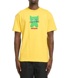 Lean Glow Carpet Company Cat T-Shirt Yellow