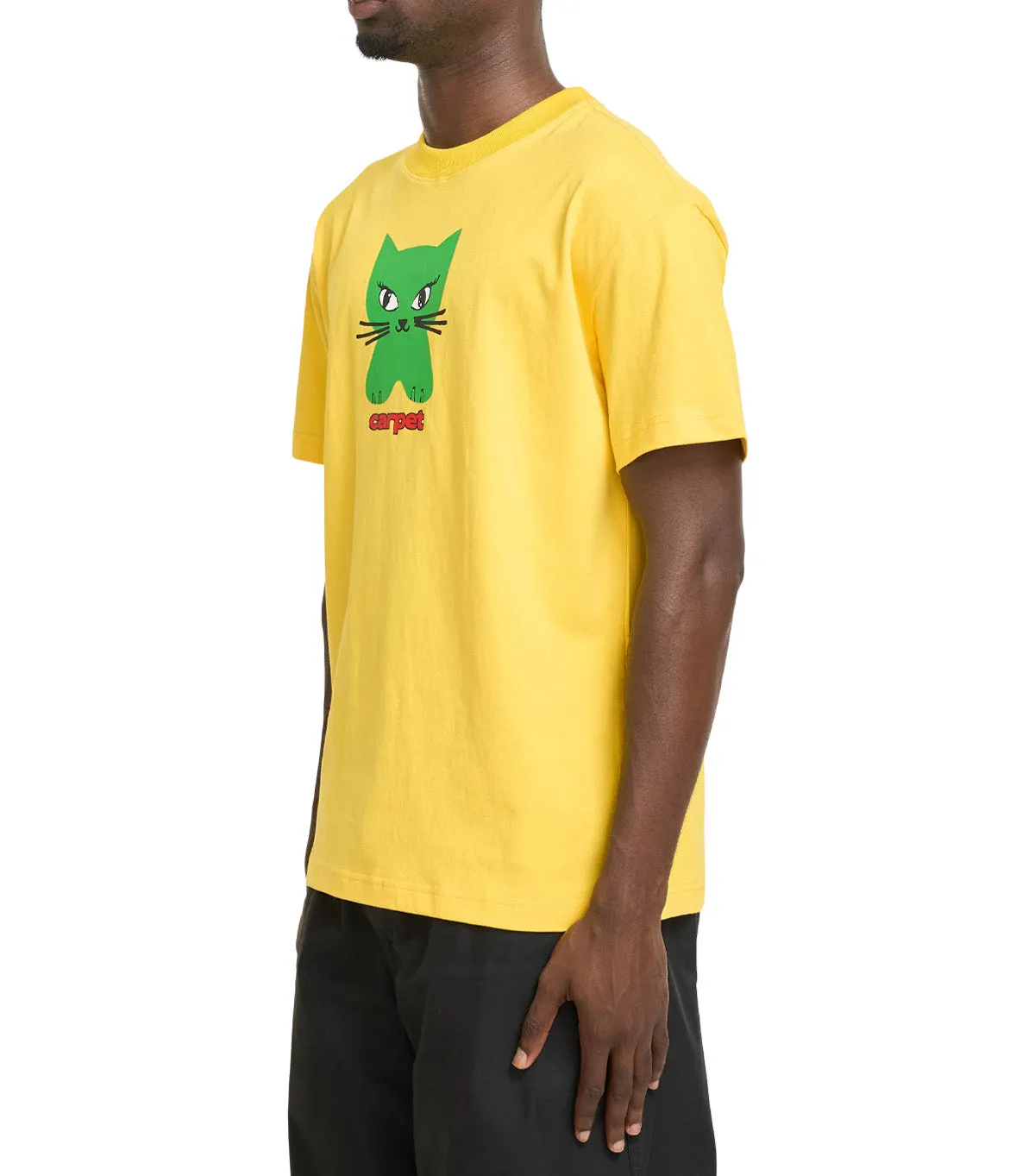 Carpet Company Cat T-Shirt Yellow Daily Fit