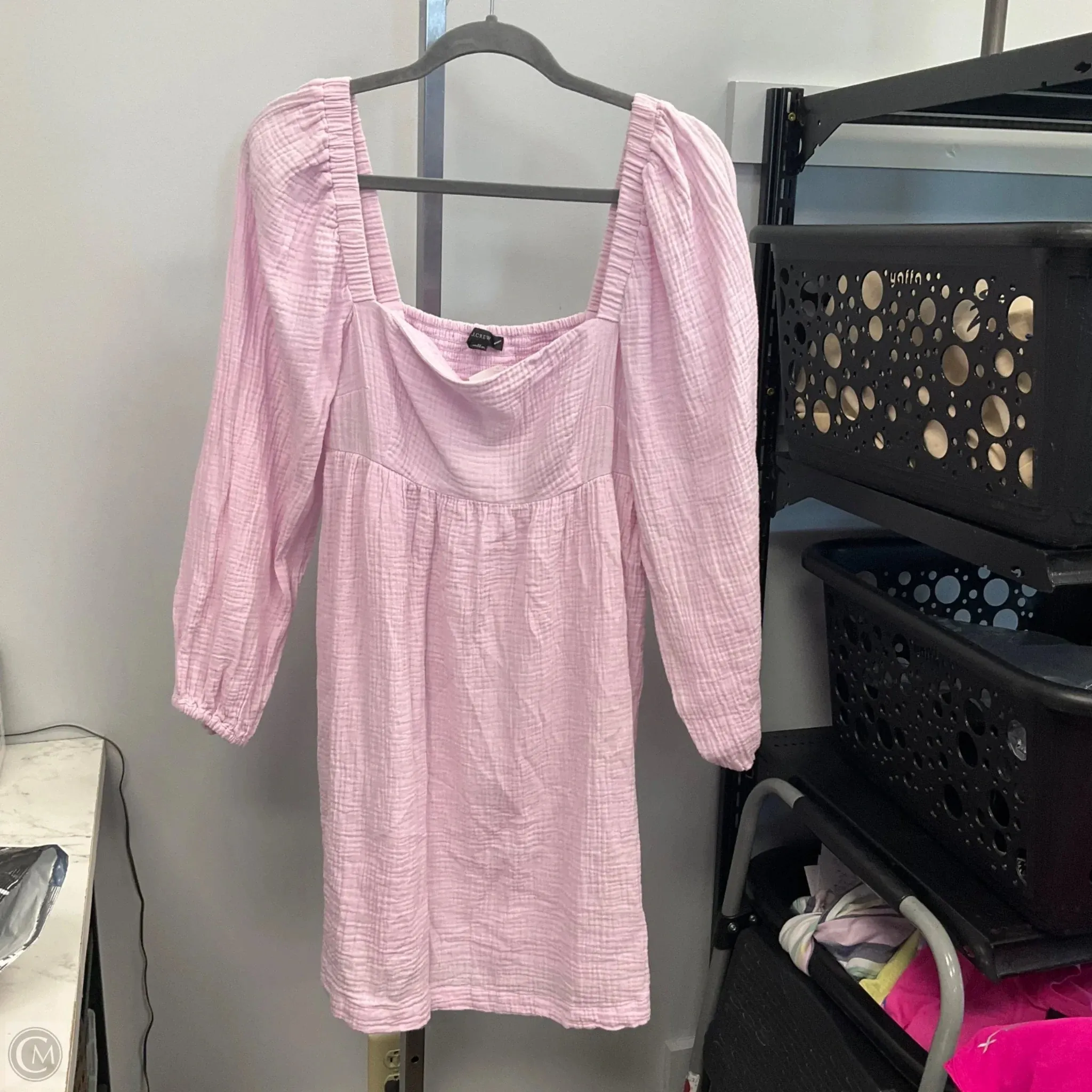 Comfy Look Dress Casual Short By J. Crew In Pink, Size: M