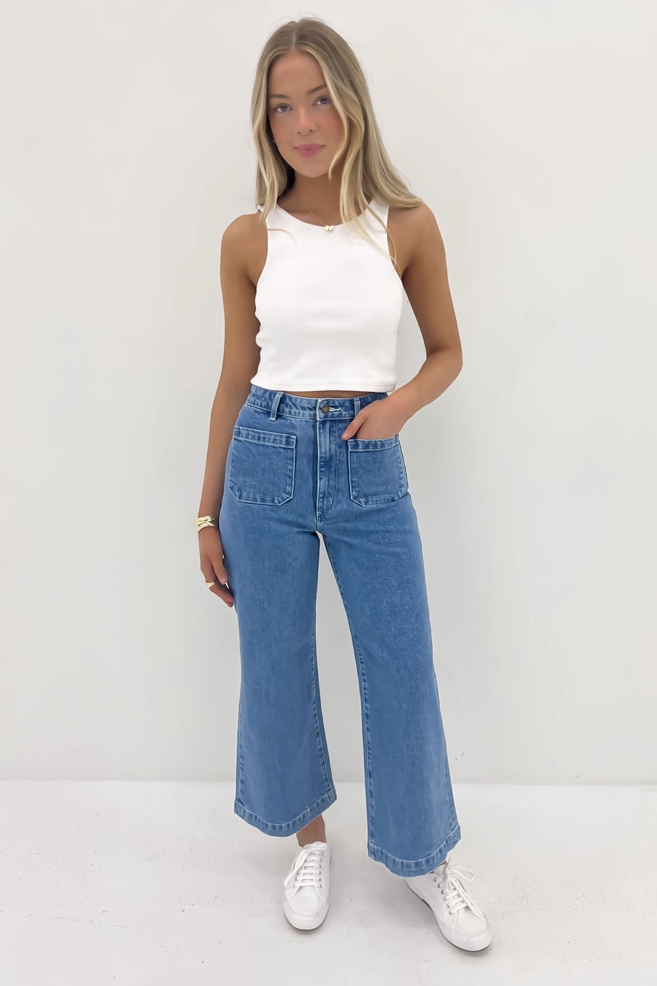 Street Fashion Breathable Reliable Outfit Sailor Jean Lily Blue