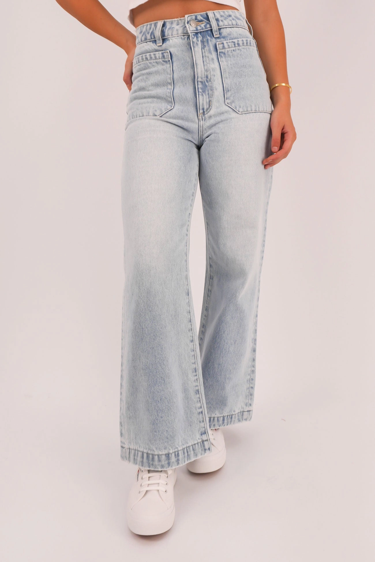 Minimal Aesthetic Earthy Soft Sailor Jean Long Beach
