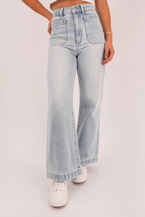 Minimal Aesthetic Earthy Soft Sailor Jean Long Beach