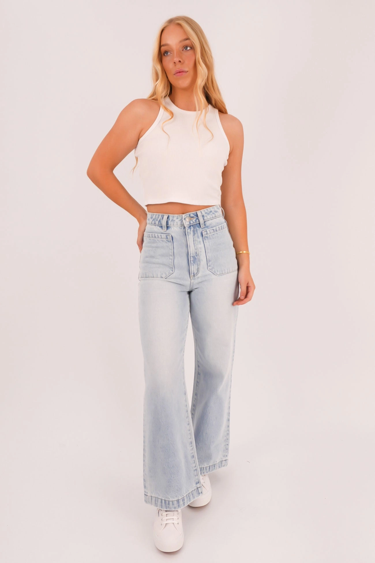 Sailor Jean Long Beach Textured Versatile Shopping Day