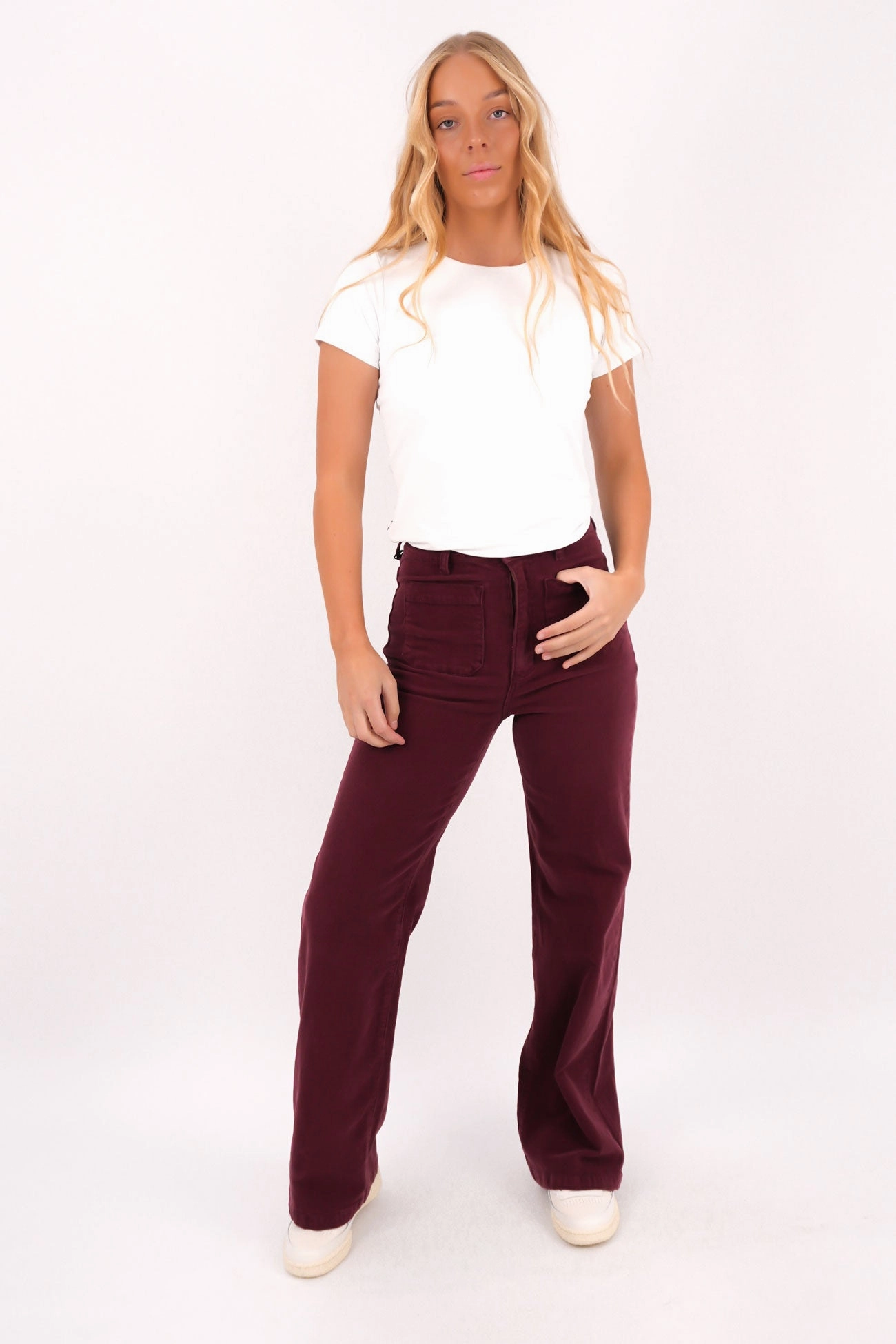 Sailor Jean Long Cord Oxblood Trendy High Quality