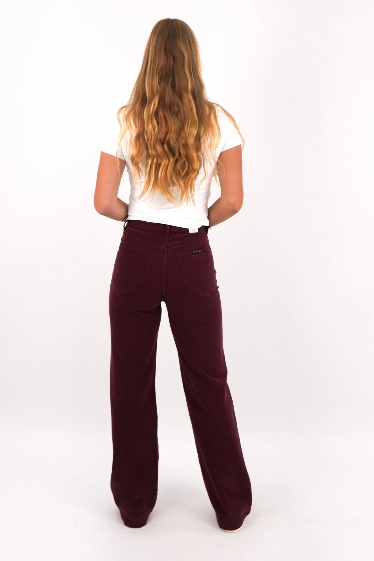 Artist Vibe Everyday Wardrobe Staple Sailor Jean Long Cord Oxblood