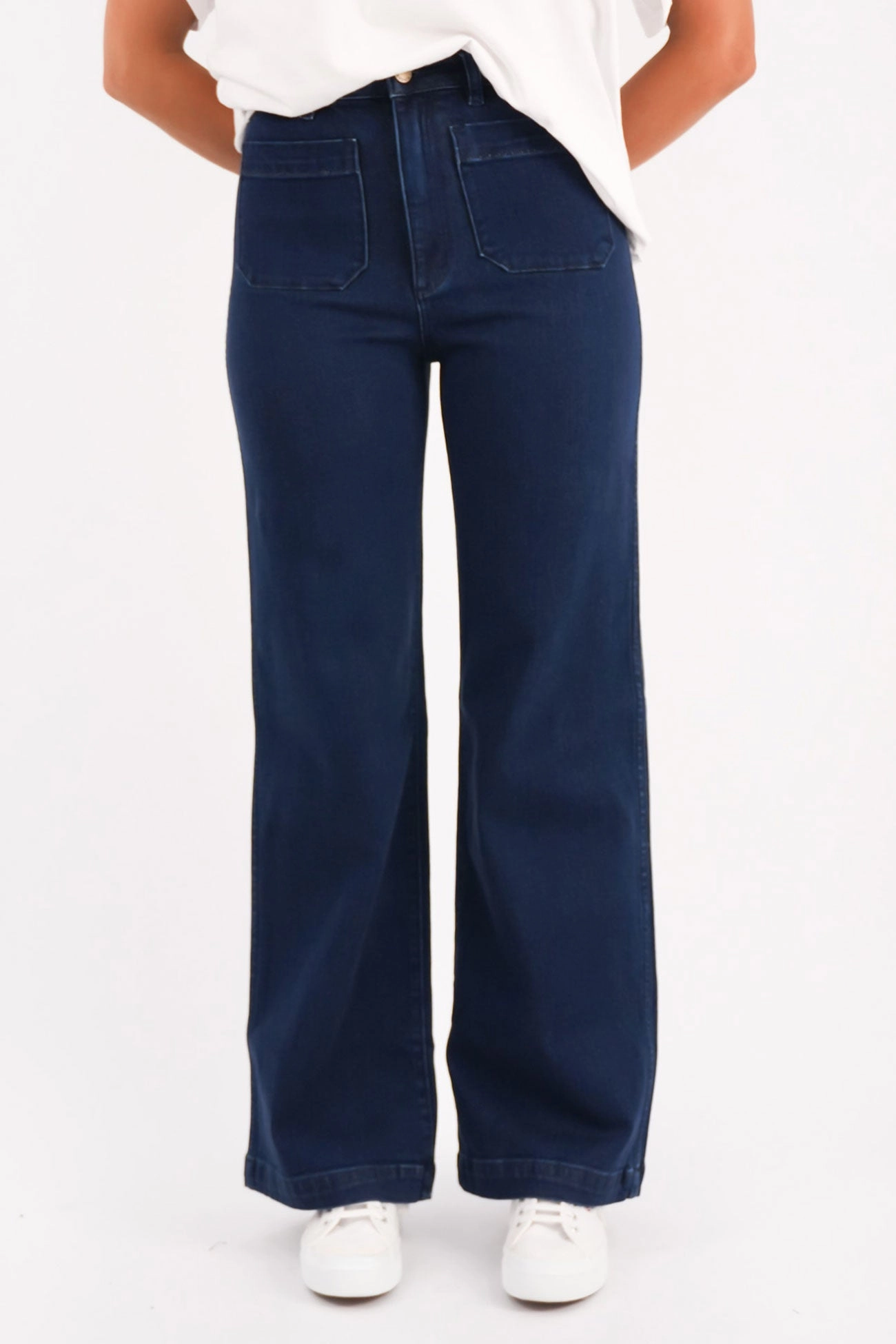 Sailor Jean Long Dark Stone Smooth Creative Look Adult Fashion