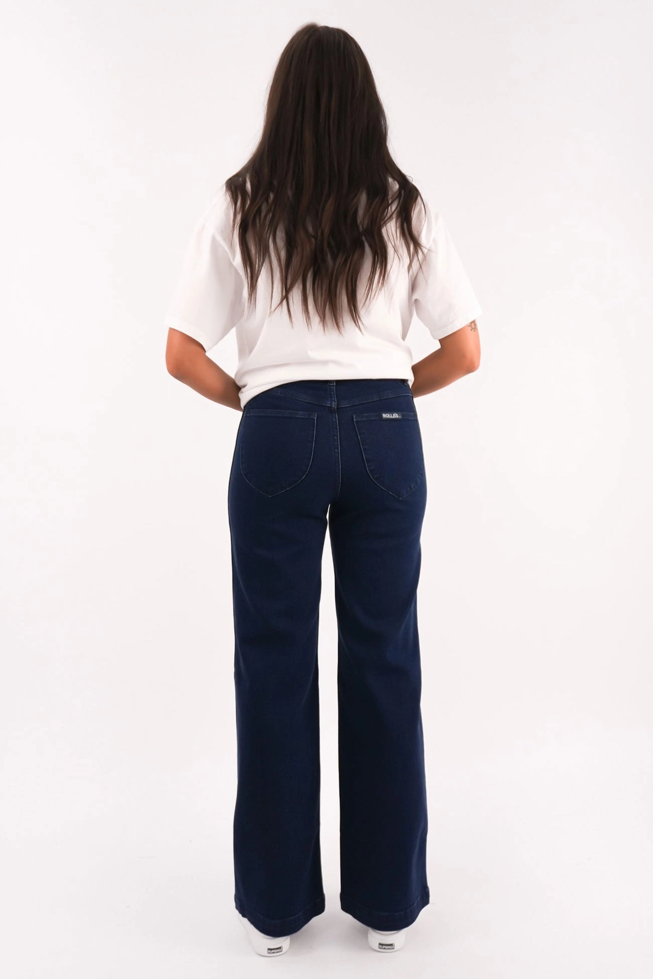 Clean Vibe Colorfast Denim Sailor Jean Long Dark Stone