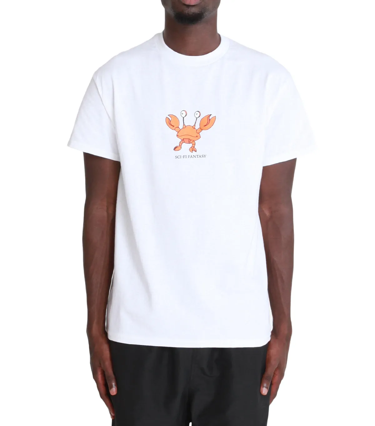 WrinkleResistantFabric FourWay Stretch Sci-Fi Fantasy Crab Tee T-Shirt White