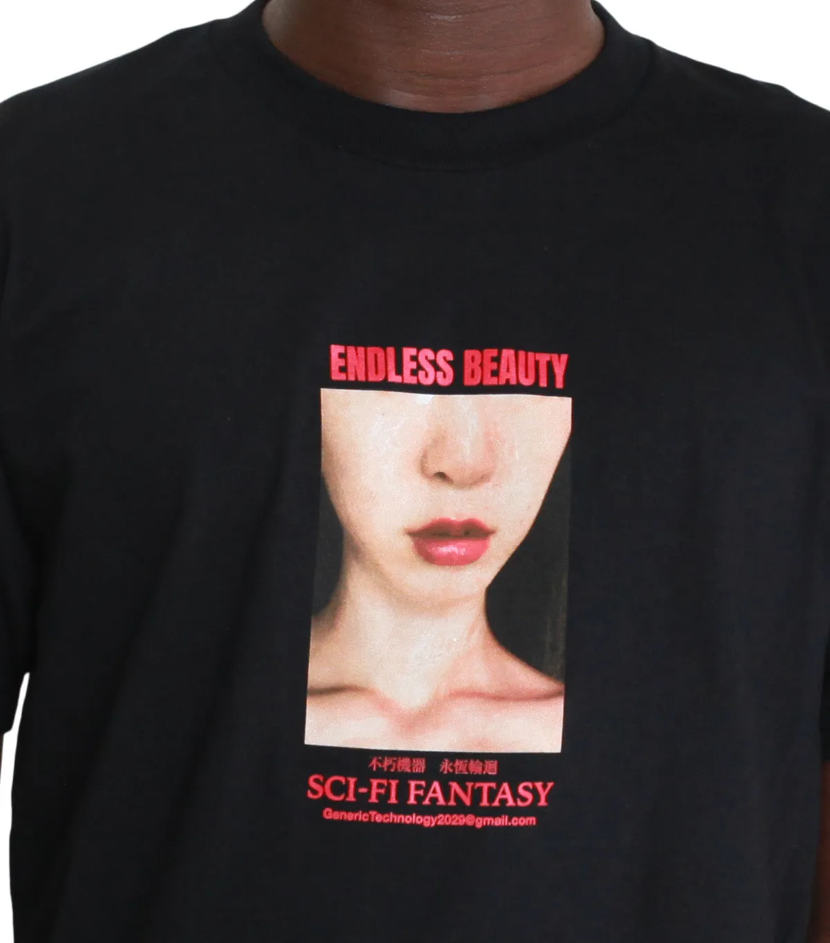 Sci-Fi Fantasy Endless Beauty Tee Black Run Ready Cozy Vibe