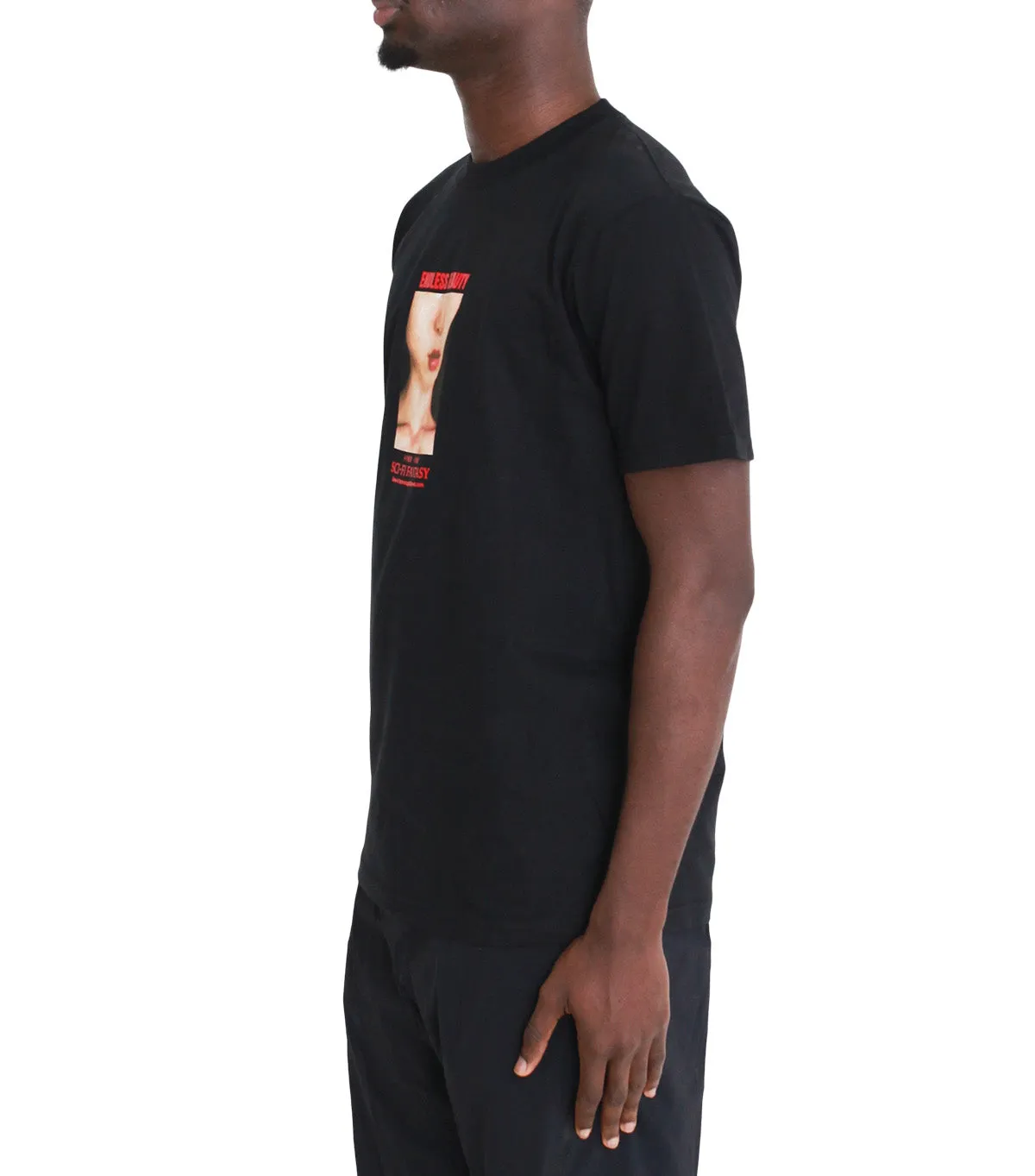 Sci-Fi Fantasy Endless Beauty Tee Black Warm Base Silver Glow