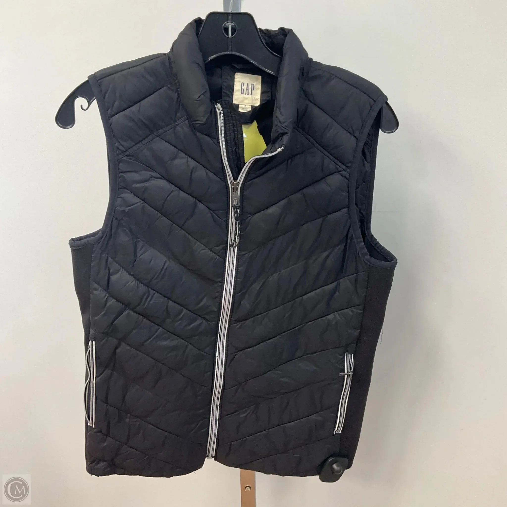Vest Puffer & Quilted By Gap In Black, Size: S Tight Net Stretch Fit