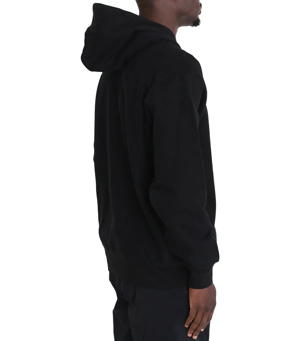 QuickAccess Pockets Recycled Polyester Blend Sci-Fi Fantasy Biker Hood Black