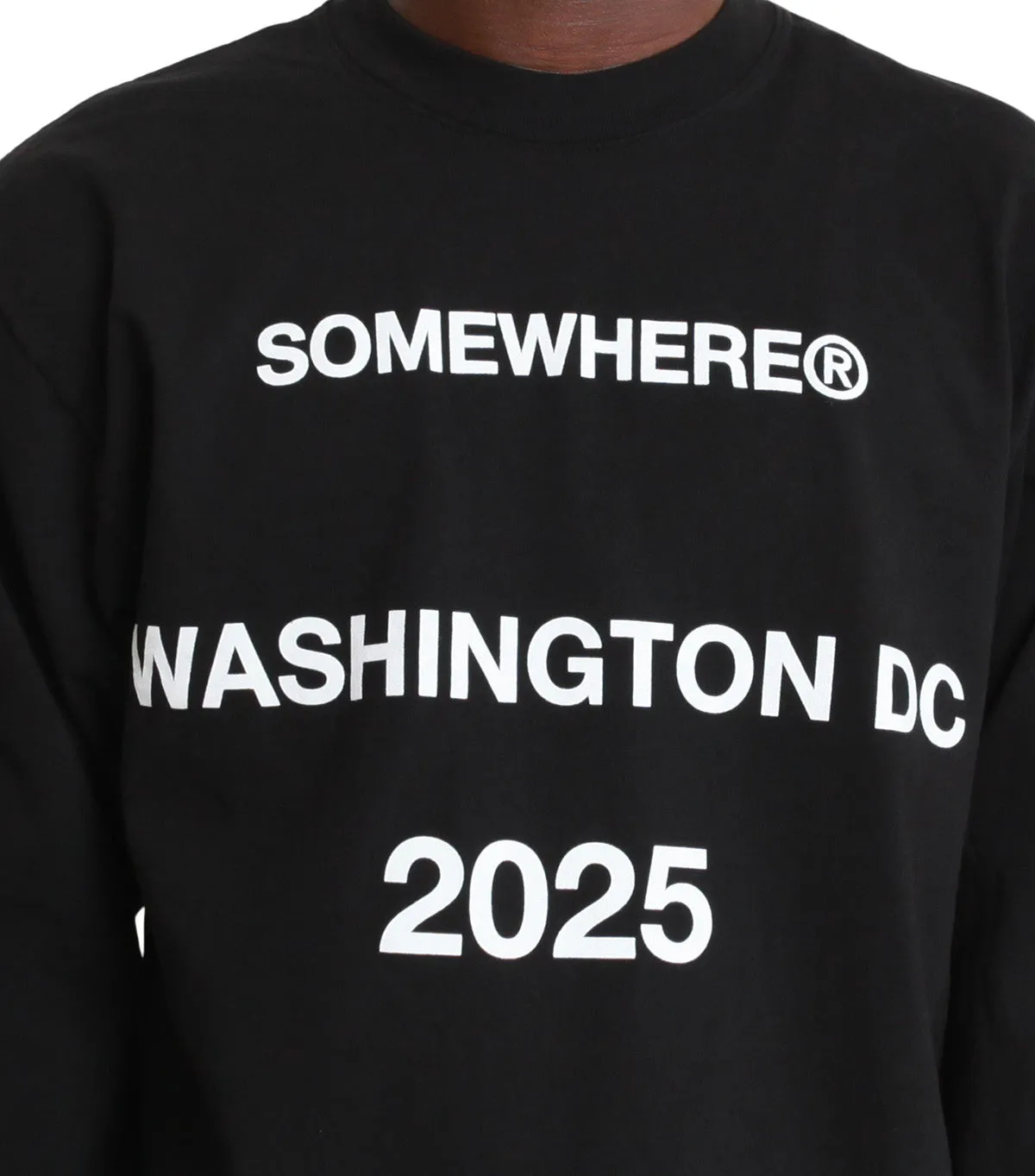 SOMEWHERE Seasonal 2025 Longsleeve T-Shirt Black QuickDryTechnology
