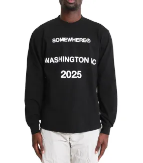SOMEWHERE Seasonal 2025 Longsleeve T-Shirt Black Feather Glow Run Core