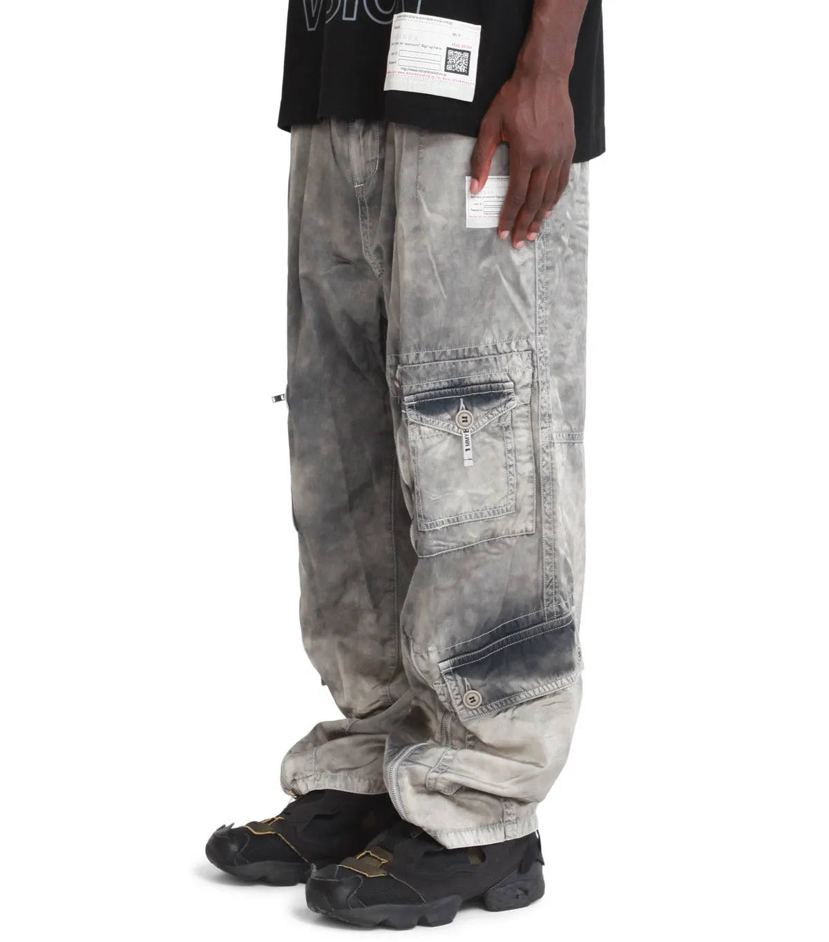 FourWay Stretch OdorControl Treatment Mihara Yasuhiro RC Twill Parachute Trousers Gray