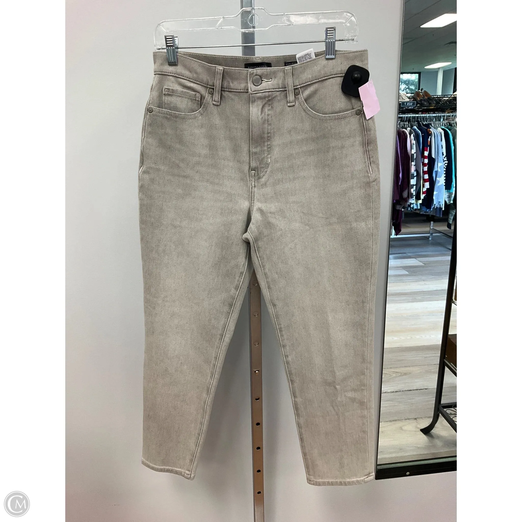 Jeans Boot Cut By Banana Republic In Grey, Size: 8 Noble Grace