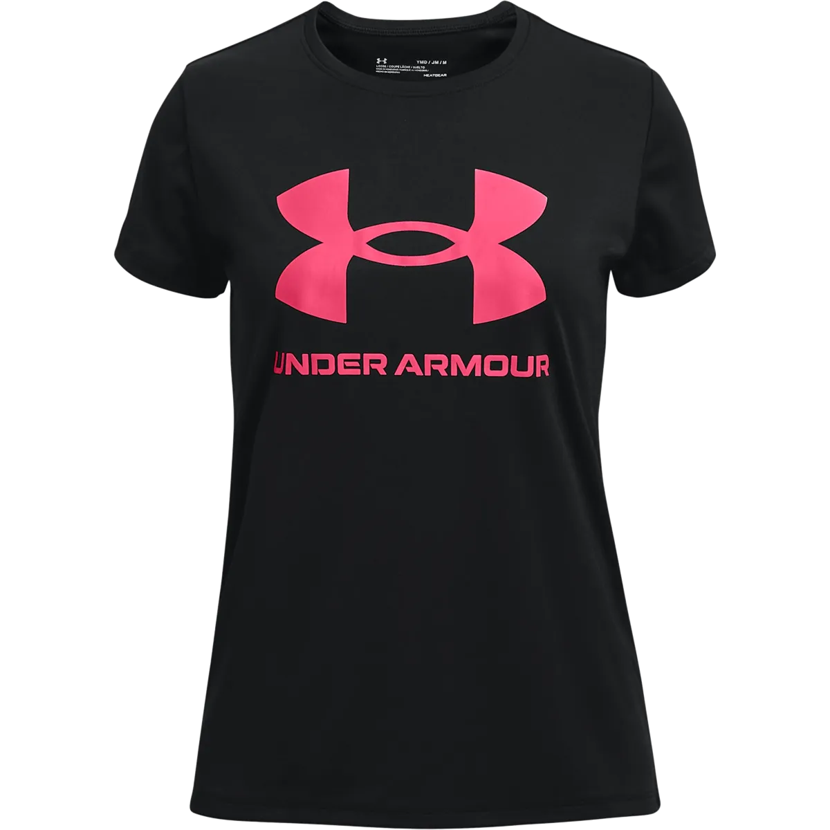 Girls' UA Tech Sportstyle Big Logo Short Sleeve Layer Light LowBulkFabric