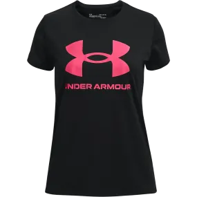 Girls' UA Tech Sportstyle Big Logo Short Sleeve Layer Light LowBulkFabric